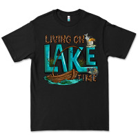 Black living on lake time Premium Tee - texasbilliewilder