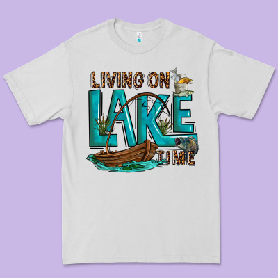 Living On Lake Time Premium Tee Designed By Texasbilliewilder