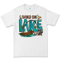 White living on lake time Premium Tee - texasbilliewilder