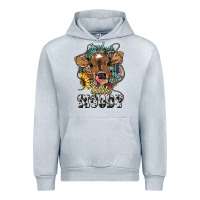 Heather Grey Just a little moody baby cow Urban Hoodie - HowdyJamesFarm