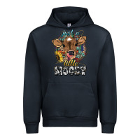 Navy Just a little moody baby cow Urban Hoodie - HowdyJamesFarm
