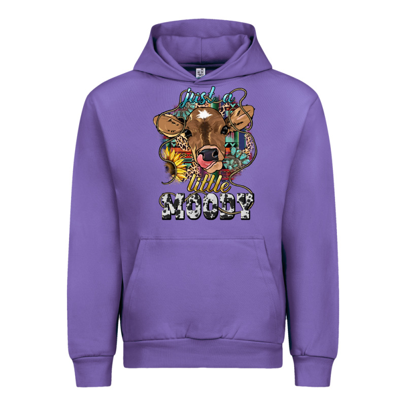 Just A Little Moody Baby Cow Urban Hoodie by HowdyJamesFarm | Teevron
