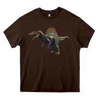 Chocolate Brown spinosaurus Heavy Core Tee - Artiststas