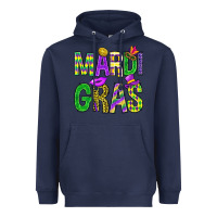 Navy Western Mardi Gras Heavyweight Hoodie - BundleAndBundleShop