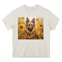 Cream german shepherd Heavy Core Tee - Unal Design