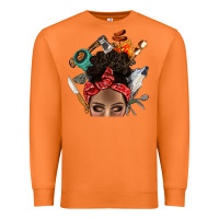 Carrot Wild Camping Afro Messy Bbs Premium Sweatshirt - BundleAndBundleShop