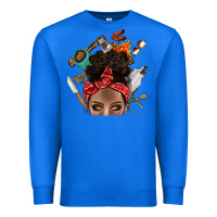 True Royal Wild Camping Afro Messy Bbs Premium Sweatshirt - BundleAndBundleShop