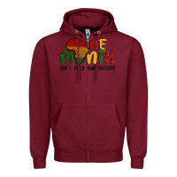 Burgundy one month cant hold our history Zipper Hoodie - MaliasSmallBusiness