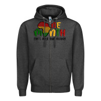 Charcoal Heather one month cant hold our history Zipper Hoodie - MaliasSmallBusiness
