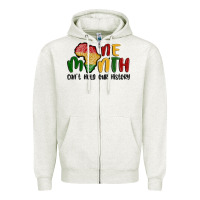 Oatmeal Heather one month cant hold our history Zipper Hoodie - MaliasSmallBusiness