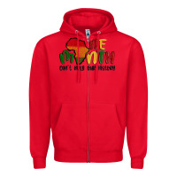 Red one month cant hold our history Zipper Hoodie - MaliasSmallBusiness