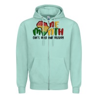 Seafoam one month cant hold our history Zipper Hoodie - MaliasSmallBusiness