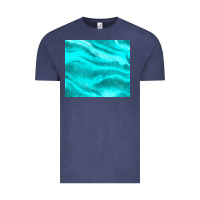 Vintage Denim turquoise glitter Vintage Tee - JahusDesignShop