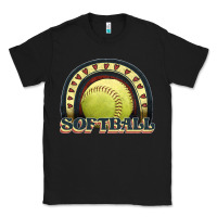 Black softball rainbow Classic Tee - JahusDesignShop