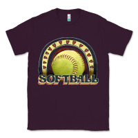 Plum softball rainbow Classic Tee - JahusDesignShop