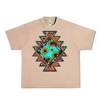 Burro aztec leopard turquoise sunflower Urban Heavy Tee - JahusDesignShop