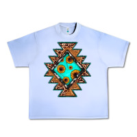 Grape Ice aztec leopard turquoise sunflower Urban Heavy Tee - JahusDesignShop
