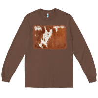 Chestnut cowhide background Long Sleeve Tee - AdoDesignShop