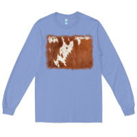 Colony Blue cowhide background Long Sleeve Tee - AdoDesignShop