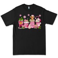 Black pink christmas coffee cups Premium Tee - Zillion Design Studio