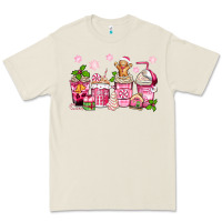 Bone pink christmas coffee cups Premium Tee - Zillion Design Studio