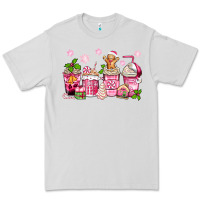Dove Grey pink christmas coffee cups Premium Tee - Zillion Design Studio