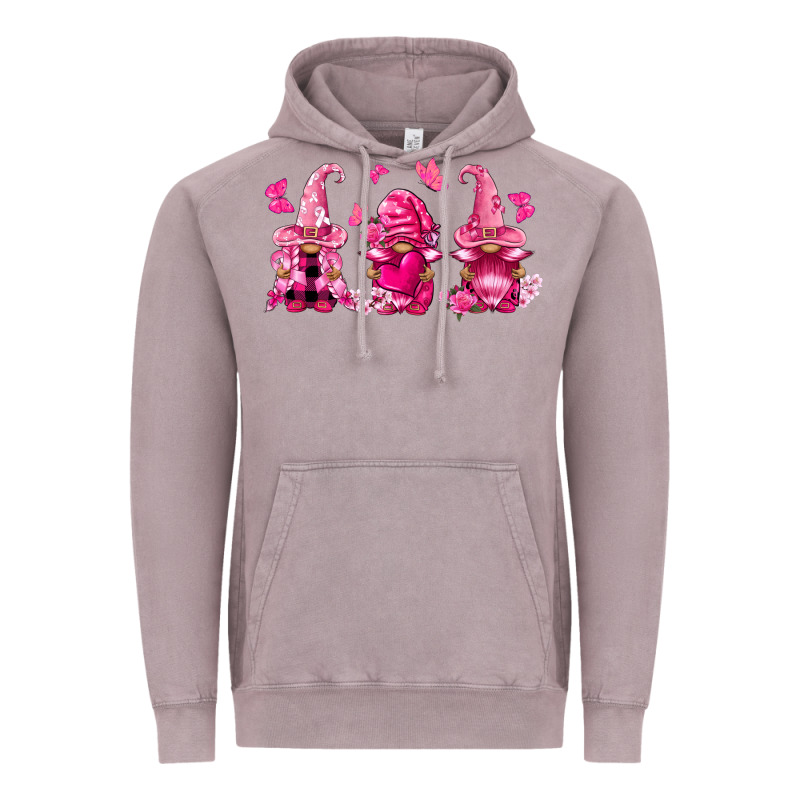 Breast Cancer Gnomies Vintage Hoodie by FaDigitalArtStudio | Teevron