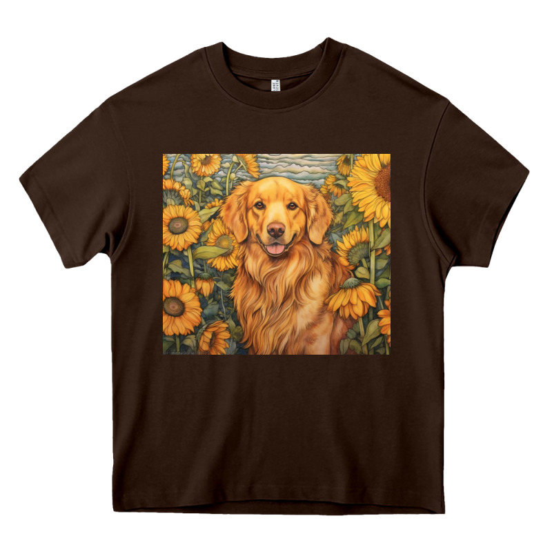 Golden Retriever Heavy Core Tee by Unal Design | Teevron
