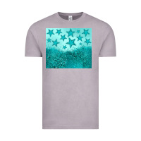 Vintage Zinc turquoise glitter star Vintage Tee - JahusDesignShop