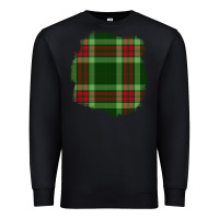 Black Christmas Tartan Patch Premium Sweatshirt - BundleAndBundleShop