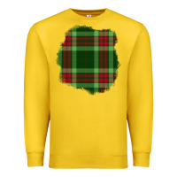 Lemon Christmas Tartan Patch Premium Sweatshirt - BundleAndBundleShop