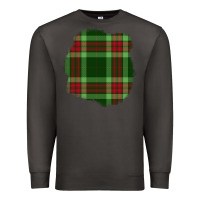 Smoke Christmas Tartan Patch Premium Sweatshirt - BundleAndBundleShop