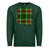 Sports Green Christmas Tartan Patch Premium Sweatshirt - BundleAndBundleShop