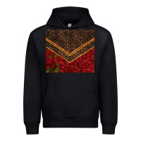 Black red roses with leopard Urban Hoodie - TumblerDesignByShophia