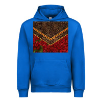 Cobalt red roses with leopard Urban Hoodie - TumblerDesignByShophia