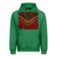 Emerald red roses with leopard Urban Hoodie - TumblerDesignByShophia