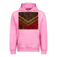 Fuchsia Pink red roses with leopard Urban Hoodie - TumblerDesignByShophia