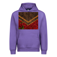 Tulip red roses with leopard Urban Hoodie - TumblerDesignByShophia