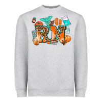 Heather Grey rn registered nurse Heavyweight Sweatshirt - AdoDesignShop