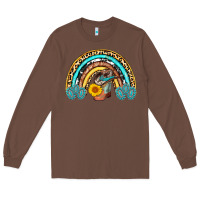 Chestnut cowboy boots and hat rainbow Long Sleeve Tee - AdoDesignShop