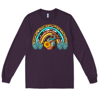 Plum cowboy boots and hat rainbow Long Sleeve Tee - AdoDesignShop