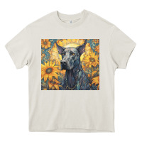 Cream great dane Heavy Core Tee - Unal Design