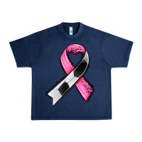 Navy breast cancer sport ribbons Urban Heavy Tee - AdoDesignShop