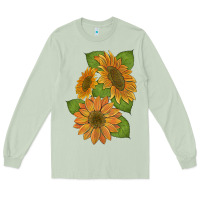 Matcha sunflowers Long Sleeve Tee - Artiststas