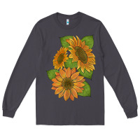Smoke sunflowers Long Sleeve Tee - Artiststas