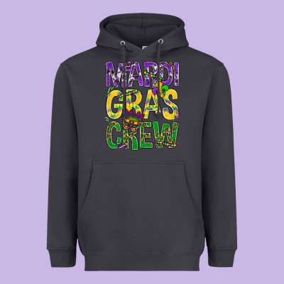Mardi Gras Crew Heavyweight Hoodie Designed By Bundleandbundleshop