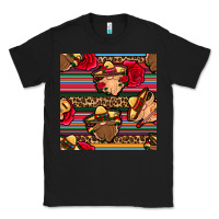 Black mexican gnomes seamless pattern Classic Tee - BundleAndBundleShop