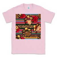 Bubblegum Pink mexican gnomes seamless pattern Classic Tee - BundleAndBundleShop