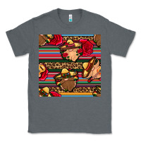 Charcoal Heather mexican gnomes seamless pattern Classic Tee - BundleAndBundleShop