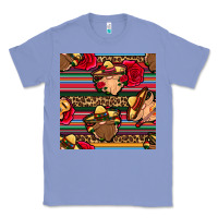Colony Blue mexican gnomes seamless pattern Classic Tee - BundleAndBundleShop